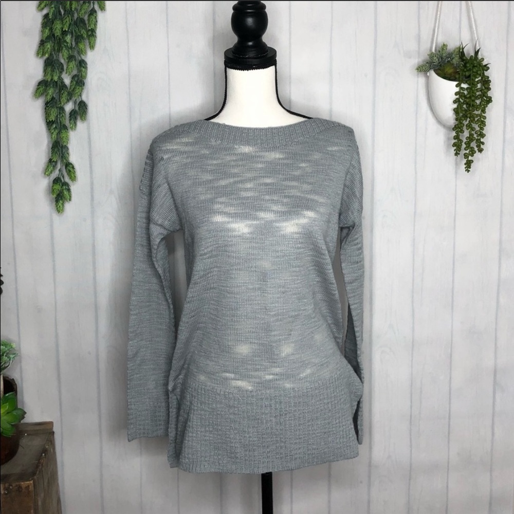Lou& Grey Boat Neck Sweater, Split Hem S